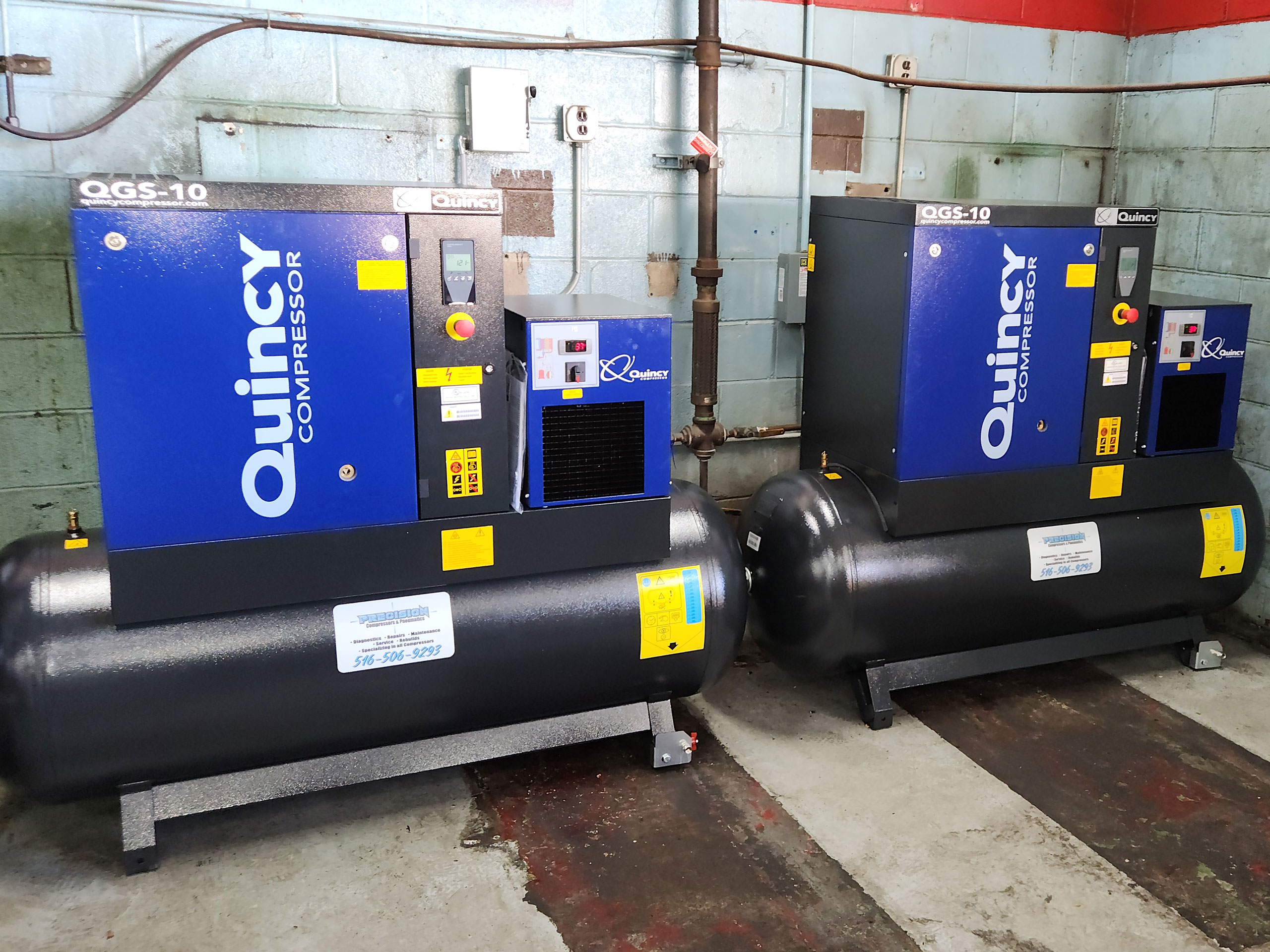 Two Quincy Compressors
